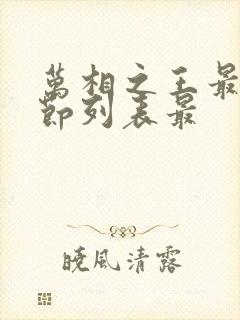 万相之王最新章节列表最