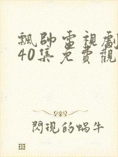 飘帅电视剧连续40集免费观看全集