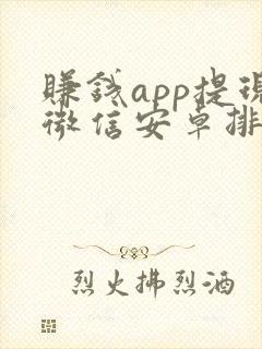 赚钱app提现微信安卓排行榜前十名