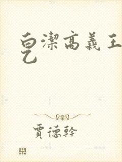 白洁高义王申王乙