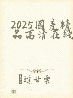 2025国产精品高清在线