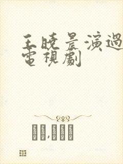 王晓晨演过哪些电视剧