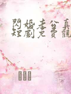 闪婚老公真给力短剧免费观看
