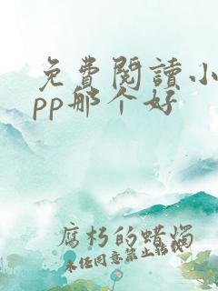 免费阅读小说app那个好