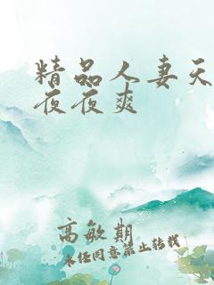 精品人妻天天爽夜夜爽