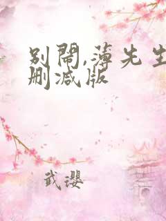 别闹,薄先生未删减版