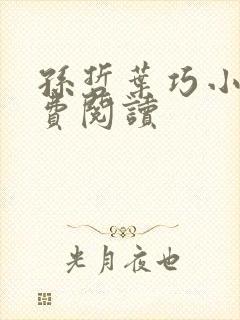 孙哲叶巧小说免费阅读