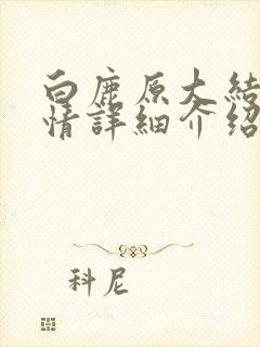 白鹿原大结局剧情详细介绍