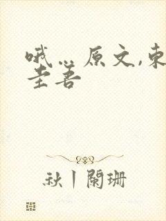 哦…原文,东野圭吾