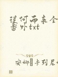 从何而来全文加番外txt