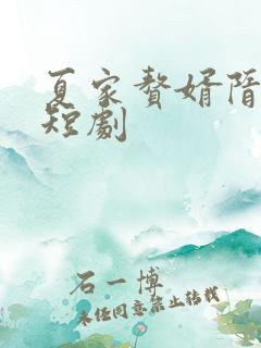 夏家赘婿隋靖也短剧
