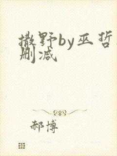 撒野by巫哲无删减