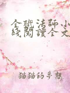 全职法师小说在线阅读全文免费