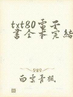txt80电子书全本完结免费下载