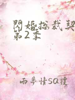 闪婚总裁契约妻第2季