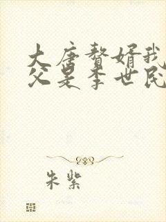 大唐赘婿我的岳父是李世民