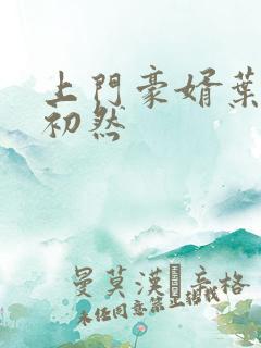 上门豪婿叶辰萧初然