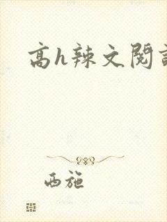 高h辣文阅读