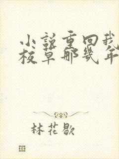 小说重回我爸当校草那几年