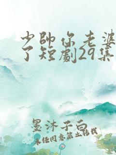少帅你老婆又跑了短剧29集