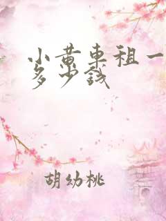 小黄车租一个月多少钱