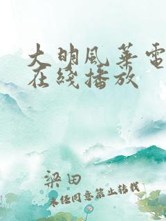 大明风华电视剧在线播放