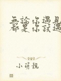 无论你遇见谁他都是你该遇见的人 无论你遇见谁他都是你该遇见的人