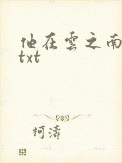 他在云之南网盘txt