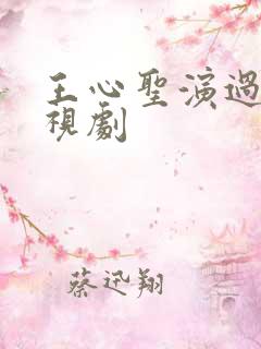 王心圣演过的电视剧 王心圣演过的电视剧