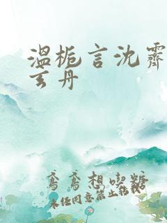 温栀言沈霁寒赵玄舟