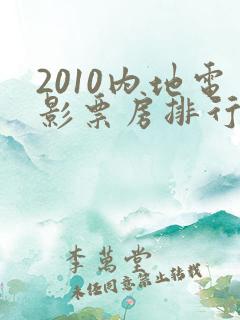 2010内地电影票房排行榜前十名