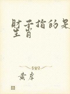 财子指的是什么生肖