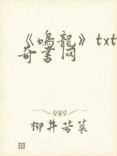 《鸣龙》txt奇书网