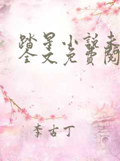 踏星小说未删版全文免费阅读