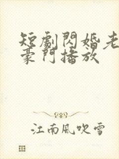 短剧闪婚老公是豪门播放