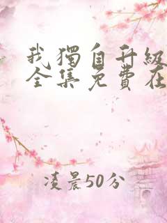 我独自升级漫画全集免费在线观看