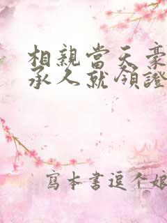 相亲当天豪门继承人就领证