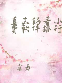 真正的看小说免费软件排行榜
