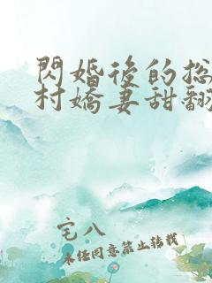 闪婚后的总裁农村娇妻甜翻了全集