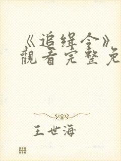 《追缉令》在线观看完整免费观看