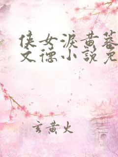 侠女泪黄蓉版吕文德小说免费阅读