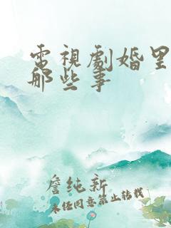 电视剧婚里婚外那些事