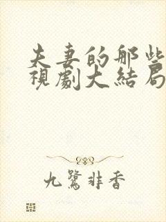 夫妻的那些事电视剧大结局免费观看全集