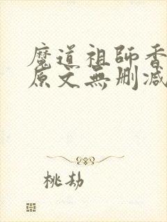 魔道祖师香炉篇原文无删减