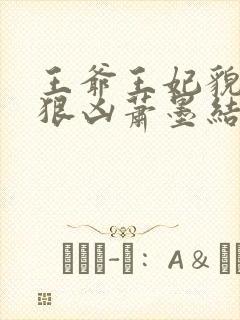 王爷王妃貌美还狠凶萧墨结局