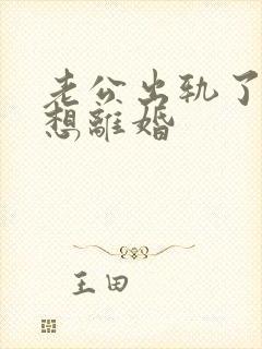 老公出轨了我不想离婚