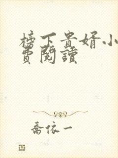 榜下贵婿小说免费阅读