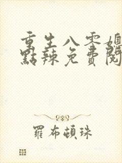重生八零媳妇有点辣免费阅读全文