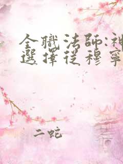 全职法师:神级选择从穆宁雪开始txt