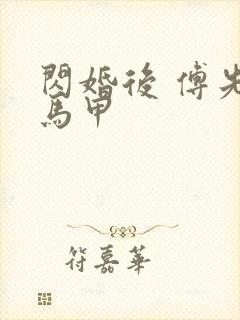闪婚后 傅先生马甲